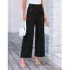 imageGRACE KARIN Women Wide Leg Pants High Waist Stretchy Pants Dressy Business Work Casual Trousers with PocketsBlack