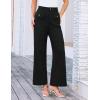 imageGRACE KARIN Women Wide Leg Pants High Waist Stretchy Pants Dressy Business Work Casual Trousers with PocketsBlack