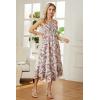 imageGRACE KARIN Womens 2025 Summer Floral Boho Dress Square Neck Strapped Swing A Line Beach Long Maxi Outfits ClothesBeige