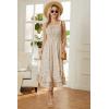 imageGRACE KARIN Womens 2025 Summer Floral Boho Dress Square Neck Strapped Swing A Line Beach Long Maxi Outfits ClothesLight Yellow