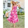 imageGRACE KARIN Womens 2025 Summer Floral Boho Dress Square Neck Strapped Swing A Line Beach Long Maxi Outfits ClothesRose Purple