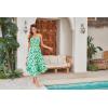 imageGRACE KARIN Womens 2025 Summer Floral Boho Dress Square Neck Strapped Swing A Line Beach Long Maxi Outfits ClothesYellow Green Block