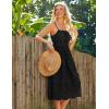 imageGRACE KARIN Womens 2025 Summer Sleeveless Eyelet Dress Casual Knot Front A Line Sundress Elegant Hollow Out Midi OutfitBlack