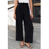 imageGRACE KARIN Womens 2025 Wide Leg Pants Summer Casual Palazzo Flowy Beach Trousers with Pockets Boho Travel OutfitsBlack