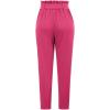 imageGRACE KARIN Womens Casual Pants Solid High Waist Self Tie Belted Pencil TrouserHot Pink