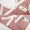 imageGRACE KARIN Womens Summer Sleeveless Midi Dresses Casual Knit V Neck Button Elegant Bodycon Work Dress with PocketsLight Pink