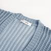 imageGRACE KARIN Lightweight Summer Cardigan for Women 2025 34 Sleeve Tie Front Crochet Sweater Cardigans Oversized Beach CoverupGray Blue