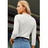 imageGRACE KARIN Sweaters for Women 34 Sleeve Polo Gold Button Knit Tops Slim Fitted Casual Work Collared Pullover Sweaters