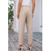 imageGRACE KARIN Women High Waisted Business Casual Pants Dressy Cuffed Work Office Trouser Slacks with PocketsApricot