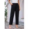 imageGRACE KARIN Women High Waisted Business Casual Pants Dressy Cuffed Work Office Trouser Slacks with PocketsBlack