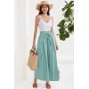 imageGRACE KARIN Womens Wide Leg Pants with Pockets Lightweight High Waisted Tie Knot Caual Loose Split Flowy Palazzo TrousersSea Green