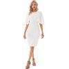 imageGRACE KARIN Women 34 Ruffle Sleeve Slim Fit Business Pencil Dress