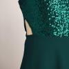 imageGRACE KARIN Girls Sequin Party Dress Holiday Birthday Dance Formal Halter HollowOut Waist Trendy Prom Dress Size 614YGreen