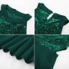 imageGRACE KARIN Girls Sequin Party Dress Holiday Birthday Dance Formal Halter HollowOut Waist Trendy Prom Dress Size 614YGreen