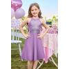 imageGRACE KARIN Girls Sequin Party Dress Holiday Birthday Dance Formal Halter HollowOut Waist Trendy Prom Dress Size 614YPurple
