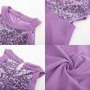 imageGRACE KARIN Girls Sequin Party Dress Holiday Birthday Dance Formal Halter HollowOut Waist Trendy Prom Dress Size 614YPurple