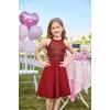 imageGRACE KARIN Girls Sequin Party Dress Holiday Birthday Dance Formal Halter HollowOut Waist Trendy Prom Dress Size 614YRed