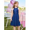 imageGRACE KARIN Girls Sequin Party Dress Holiday Birthday Dance Formal Halter HollowOut Waist Trendy Prom Dress Size 614YRoyal Blue