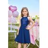 imageGRACE KARIN Girls Sequin Party Dress Holiday Birthday Dance Formal Halter HollowOut Waist Trendy Prom Dress Size 614YRoyal Blue