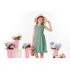 imageGRACE KARIN Girls Summer Casual Dress Sleeveless ALine Button Down Ruffle Hem Smocked Dresses 612 YearsLight Green
