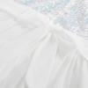 imageGRACE KARIN Girls Sequin Chiffon Dress Party Birthday Prom Formal Fancy Midi Dress 512 YearsColorful White