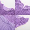 imageGRACE KARIN Girls Sequin Chiffon Dress Party Birthday Prom Formal Fancy Midi Dress 512 YearsPurple