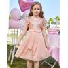 imageGRACE KARIN Girls Sequin Chiffon Dress Party Birthday Prom Formal Fancy Midi Dress 512 YearsRose Gold