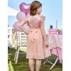 imageGRACE KARIN Girls Sequin Chiffon Dress Party Birthday Prom Formal Fancy Midi Dress 512 YearsRose Gold
