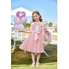 imageGRACE KARIN Girls Sequin Dress Christmas Party Dance Formal Birthday Fancy Sparkly Halter Chiffon Dresses Size 514Fantasy Pink