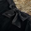 imageGRACE KARIN Girls Sequin Dress Christmas Party Dance Formal Birthday Fancy Sparkly Halter Chiffon Dresses Size 514Goldblack