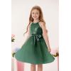imageGRACE KARIN Girls Sequin Dress Christmas Party Dance Formal Birthday Fancy Sparkly Halter Chiffon Dresses Size 514Green