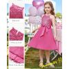 imageGRACE KARIN Girls Sequin Dress Christmas Party Dance Formal Birthday Fancy Sparkly Halter Chiffon Dresses Size 514Hot Pink