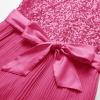 imageGRACE KARIN Girls Sequin Dress Christmas Party Dance Formal Birthday Fancy Sparkly Halter Chiffon Dresses Size 514Hot Pink
