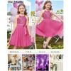 imageGRACE KARIN Girls Sequin Dress Christmas Party Dance Formal Birthday Fancy Sparkly Halter Chiffon Dresses Size 514Hot Pink