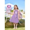 imageGRACE KARIN Girls Sequin Dress Christmas Party Dance Formal Birthday Fancy Sparkly Halter Chiffon Dresses Size 514Purple