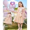 imageGRACE KARIN Girls Sequin Dress Christmas Party Dance Formal Birthday Fancy Sparkly Halter Chiffon Dresses Size 514Rose Gold