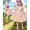 imageGRACE KARIN Girls Sequin Dress Christmas Party Dance Formal Birthday Fancy Sparkly Halter Chiffon Dresses Size 514Rose Gold