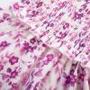 imageGRACE KARIN Girls Smock Floral Dress Puffy Short Sleeve Aline Spring Summer Holiday Birthday Formal Midi Dresses 512YPurple Flower