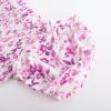 imageGRACE KARIN Girls Smock Floral Dress Puffy Short Sleeve Aline Spring Summer Holiday Birthday Formal Midi Dresses 512YPurple Flower