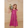 imageGRACE KARIN Girls Sequin Dress Flutter Sleeve ALine Tie Back Sparkly Formal Party Dress for Girl 512YHot Pink