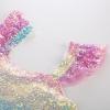 imageGRACE KARIN Girls Sequin Dress Flutter Sleeve ALine Tie Back Sparkly Formal Party Dress for Girl 512YRainbow