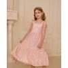 imageGRACE KARIN Girls Sequin Dress Flutter Sleeve ALine Tie Back Sparkly Formal Party Dress for Girl 512YRose Gold
