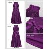 imageGRACE KARIN Girls Sequin Dress Formal Party Elegant Fancy Girls Maxi Long Dress for 514YDark Purple