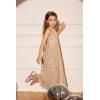 imageGRACE KARIN Girls Sequin Dress Formal Party Elegant Fancy Girls Maxi Long Dress for 514YGold