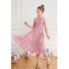 imageGRACE KARIN Girls Sequin Dress Formal Party Elegant Fancy Girls Maxi Long Dress for 514YPink