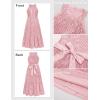 imageGRACE KARIN Girls Sequin Dress Formal Party Elegant Fancy Girls Maxi Long Dress for 514YPink