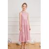 imageGRACE KARIN Girls Sequin Dress Formal Party Elegant Fancy Girls Maxi Long Dress for 514YPink