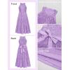 imageGRACE KARIN Girls Sequin Dress Formal Party Elegant Fancy Girls Maxi Long Dress for 514YPurple