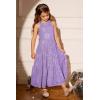 imageGRACE KARIN Girls Sequin Dress Formal Party Elegant Fancy Girls Maxi Long Dress for 514YPurple