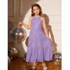 imageGRACE KARIN Girls Sequin Dress Formal Party Elegant Fancy Girls Maxi Long Dress for 514YPurple